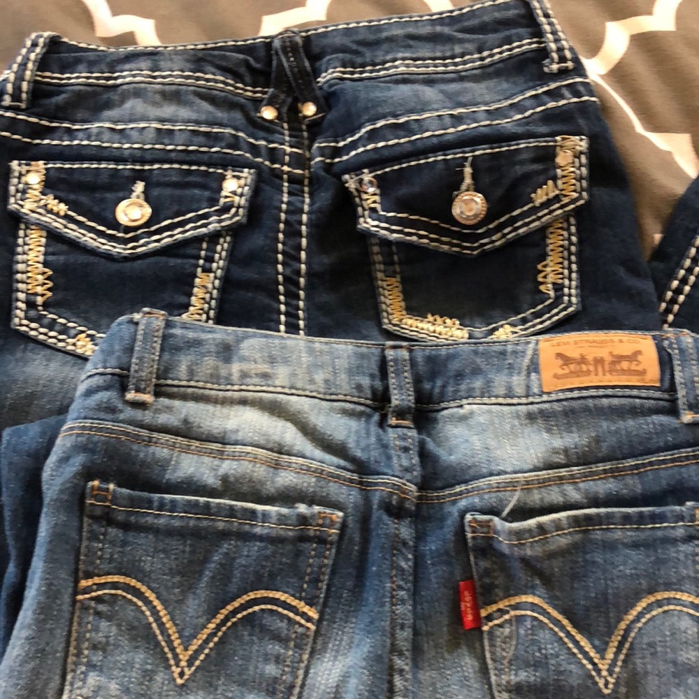 2 Pack Girls Jeans 10